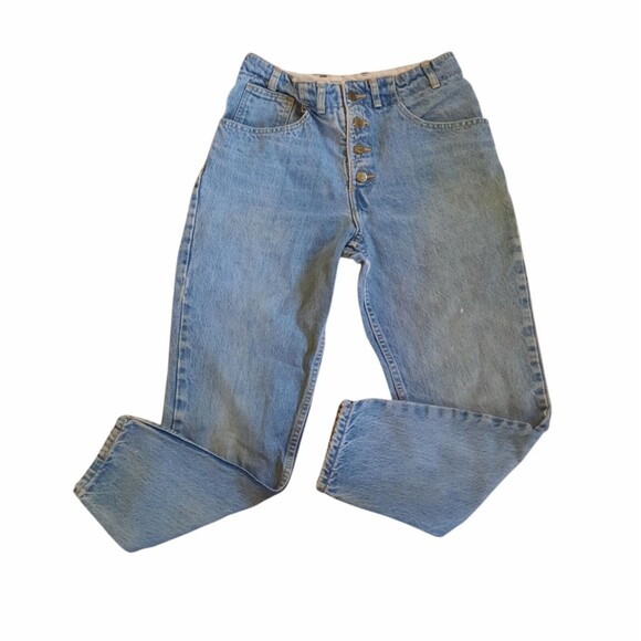 Guess Jeans Womens Blue High Rise Button Fly Georges Marciano Vintage 1990s - Picture 1 of 10